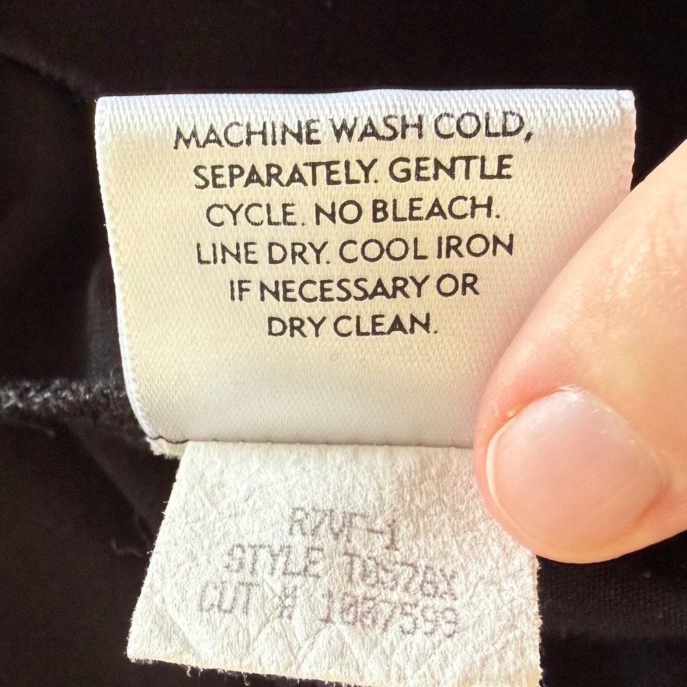 Eileen Fisher Black Rayon Lycra Scoop Neck‎ Long Sleeve Base Layer Top 1X - Picture 7 of 8